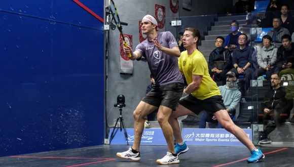 Diego Elías venció a Nathan Lake y avanzó en el Hong Kong Open. (Foto: HK Squash)