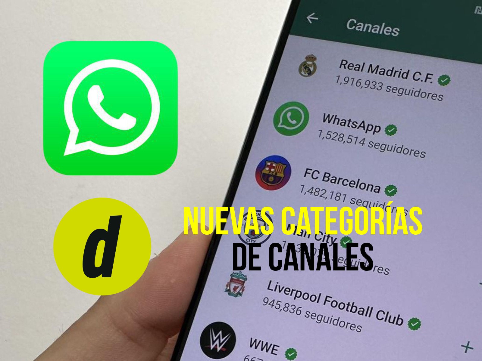 WHASTAPP | También rediseñaron la sección en donde se ubican los canales. (Foto: Depor)