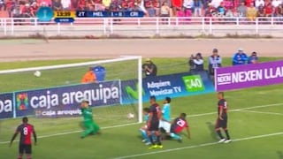 Sporting Cristal: Carlos Lobatón se falló un gol debajo del arco de Melgar