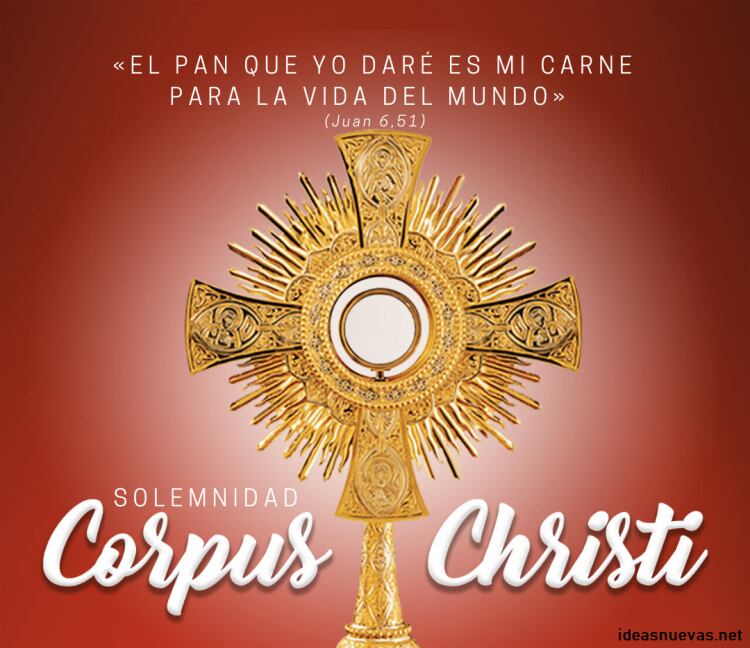 Mensajes para compartir por el Corpus Christi en WhatsApp (Foto: Internet).