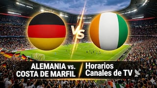 Lista de canales que transmitieron Alemania vs. Costa de Marfil por el Mundial 2026