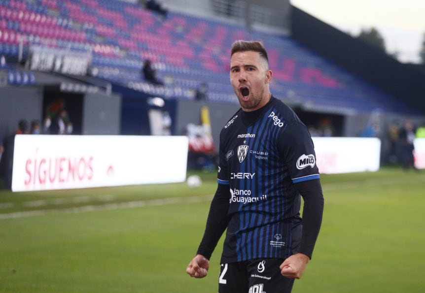Jonathan Bauman campeón la Copa Sudamericana con Independiente del Valle. (Foto: Difusion)