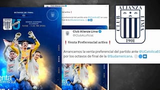 Alianza Lima inicia venta de entradas por octavos de Copa Sudamericana