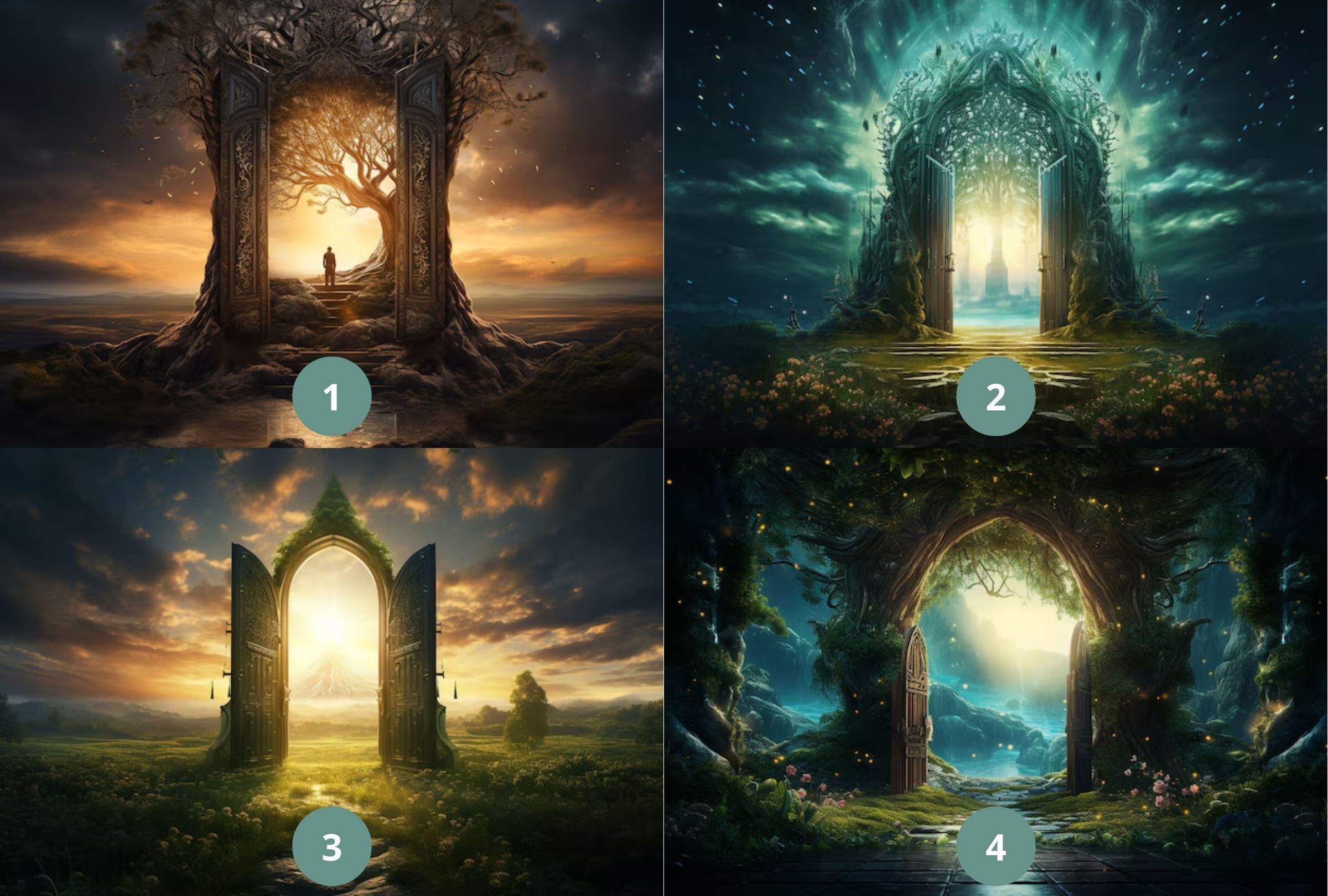 TEST VISUAL | Tu motivación será revelada con solo elegir una puerta. (Crédito: Composición Freepik)