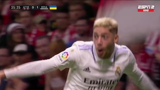 En su mejor momento: Valverde anotó el 2-0 del Real Madrid ante Atlético de Madrid [VIDEO]