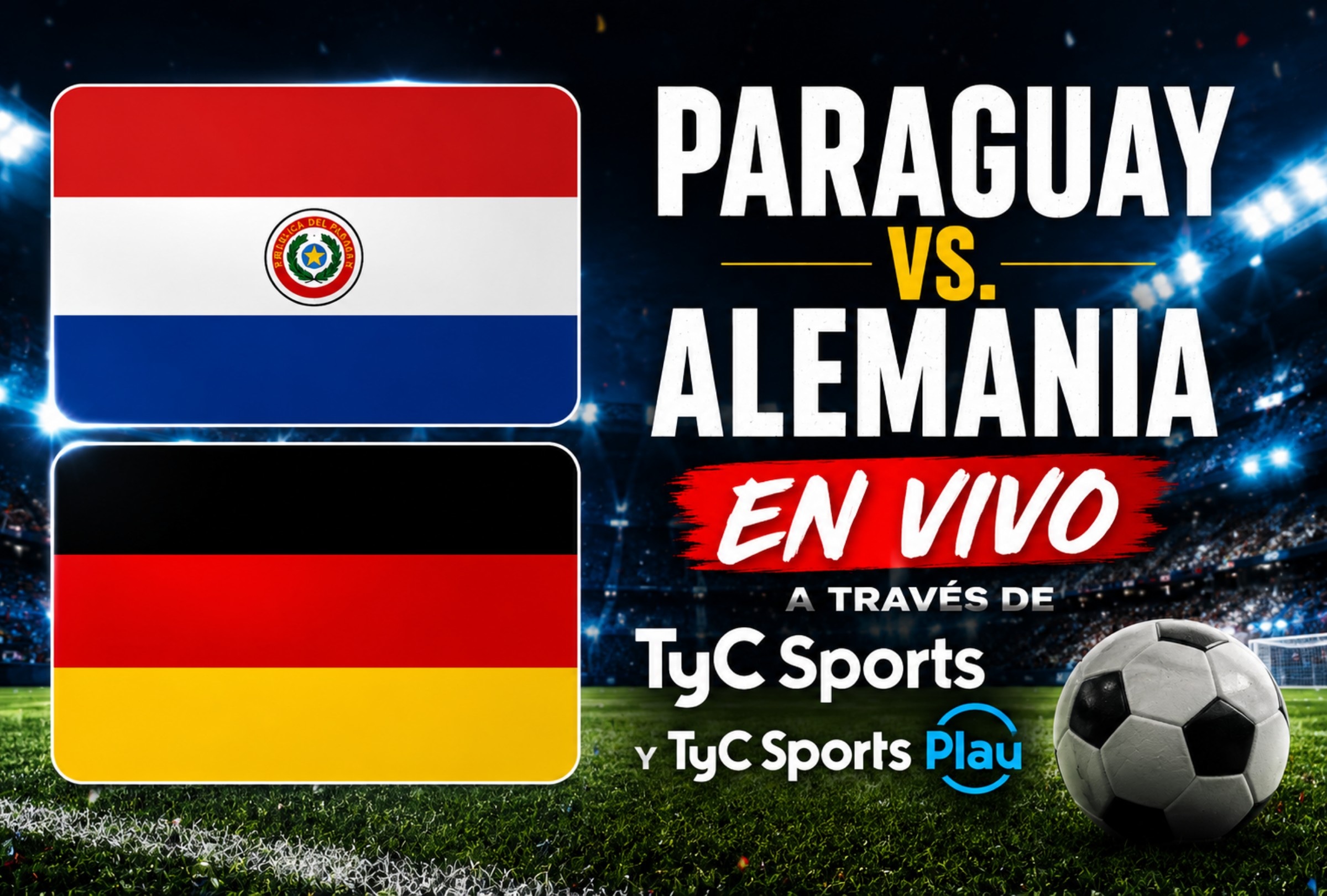 Paraguay y Alemania se enfrentan este lunes 29 de junio por los 16avos de final del Mundial de Fútbol 2026. (Foto: Imagen creada por Depor usando Gemini)