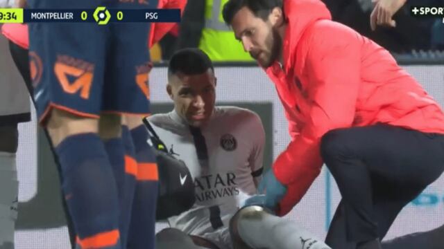 Malas noticias para el PSG: Mbappé salió lesionado a dos semanas del choque con Bayern [VIDEO]