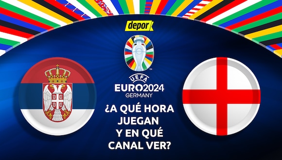 Serbia vs. Inglaterra juegan por la Eurocopa 2024. (Diseño: Depor)