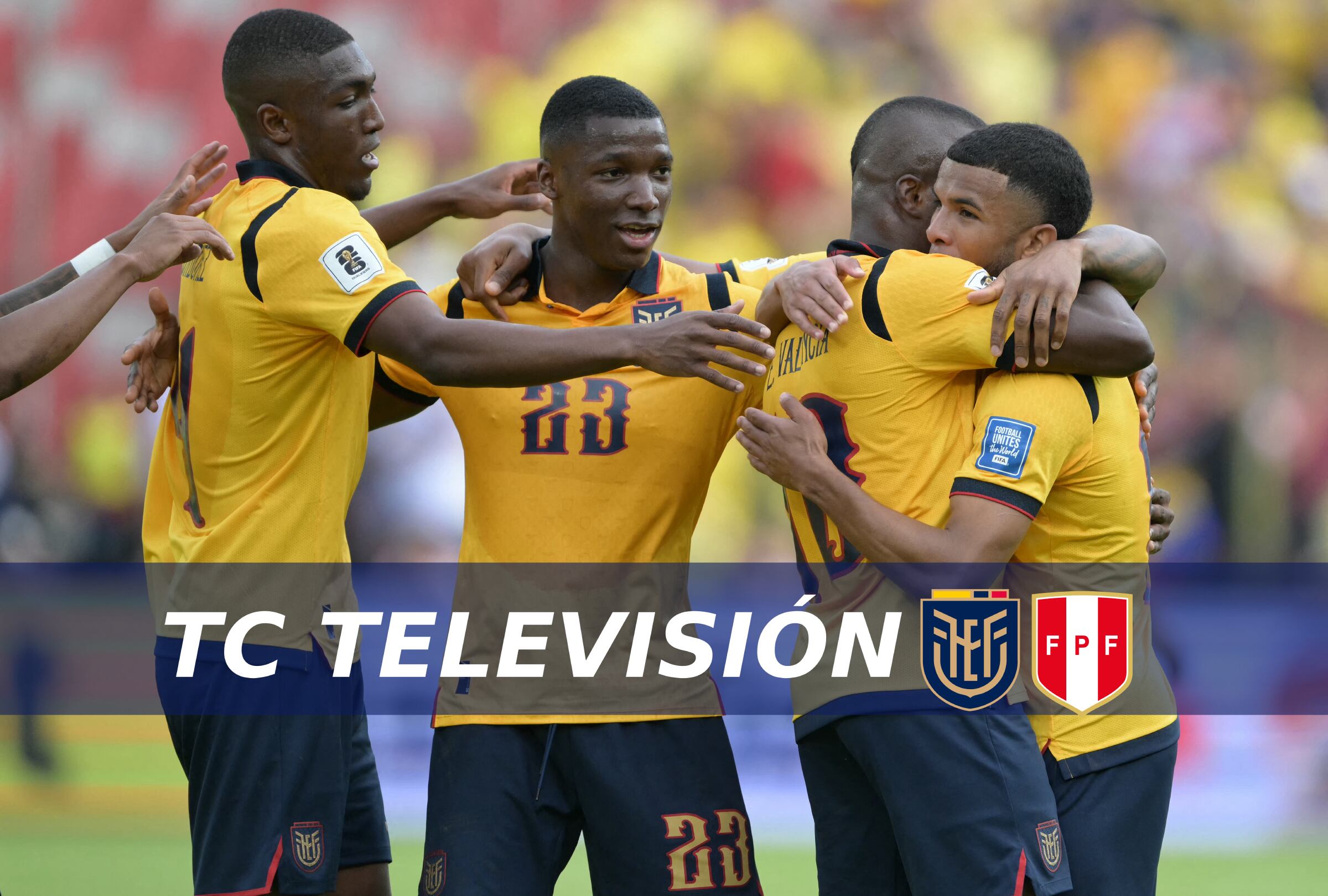 Cobertura oficial de TC Televisión EN VIVO y EN DIRECTO para ver el partido Ecuador vs. Perú hoy por la fecha 16 de las Eliminatorias Conmebol 2026. (Foto: Rodrigo BUENDIA / AFP)