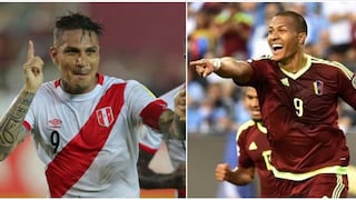 Paolo Guerrero y Salomón Rondón en un choque de goleadores históricos