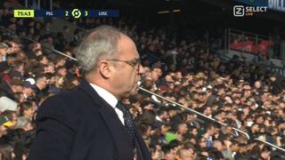 Descontrol en PSG: directivo se escapa del palco, baja a cancha y se pone a dirigir [VIDEO]