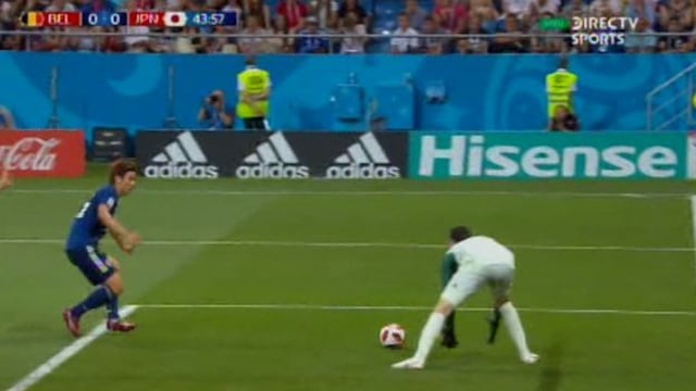 Era el blooper del Mundial: Courtois dejó escapar el balón y pudo terminar en gol japonés [VIDEO]