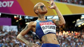 ¡Se robó las miradas! Conoce a Inika McPherson, la deportista más tatuada del Mundial de Atletismo