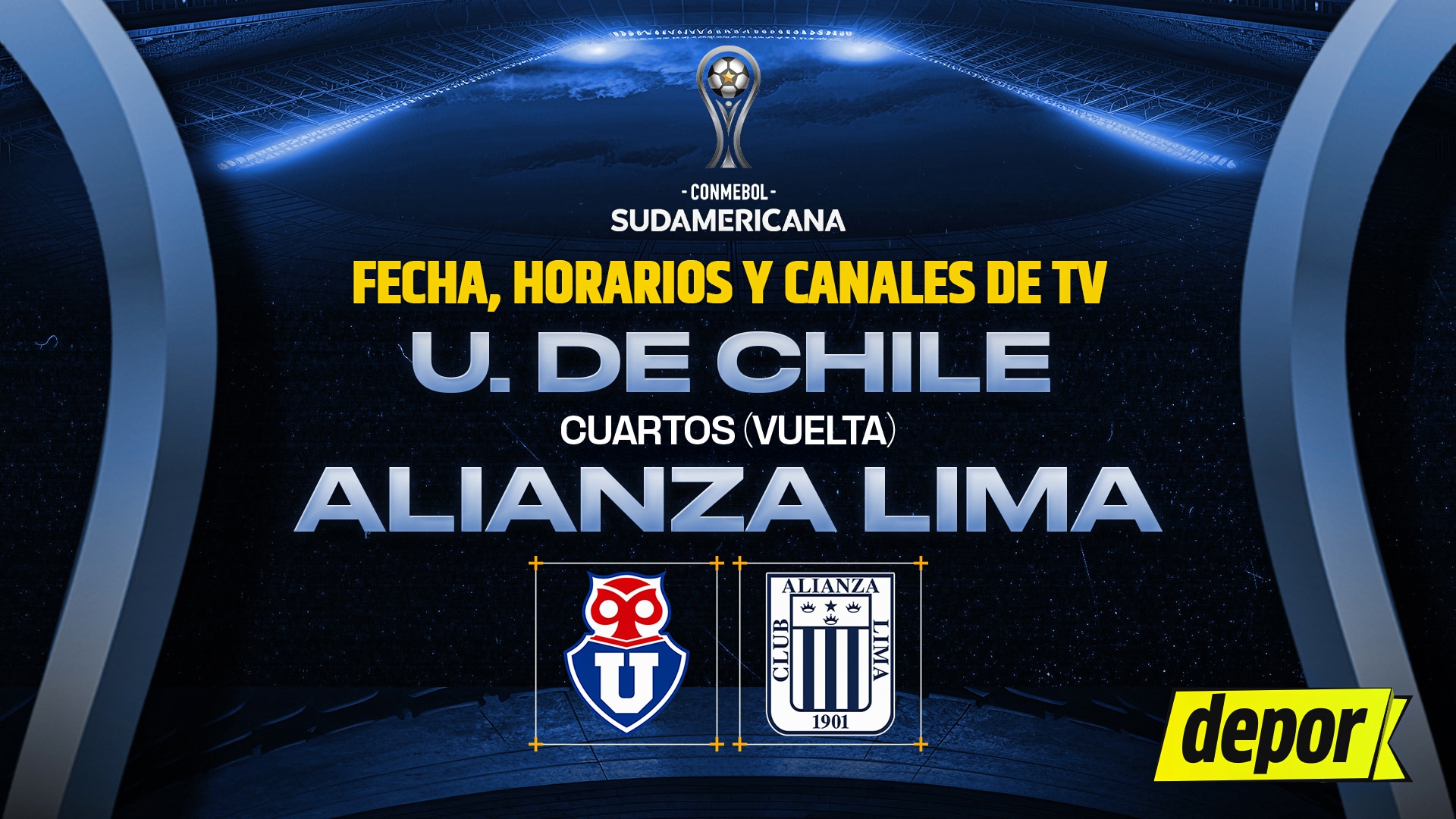 Alianza Lima vs Universidad de chile por la Copa Sudamericana | Diseño: Christian Marlow