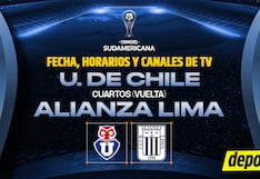 Canales de TV / Streaming: Alianza Lima vs. U. de Chile: horarios por Copa Sudamericana