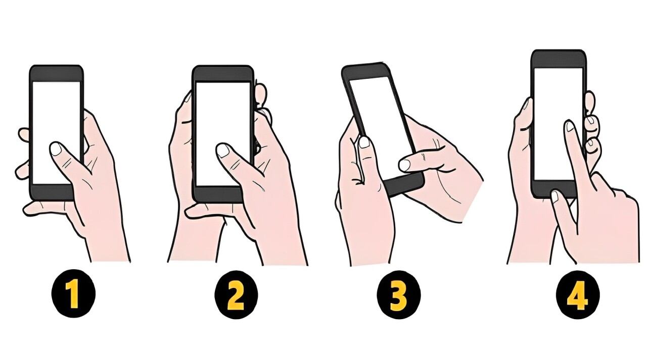 La forma como agarras tu celular, según esta imagen, revelará tu mayor talento (Foto: Namastest).