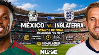 Nu9ve (Canal 9) transmitió el partido México 2-3 Inglaterra por el Mundial 2026