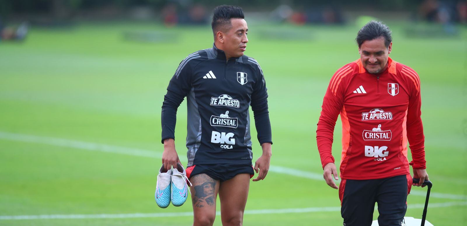Christian Cueva no pudo entrenar con normalidad el último martes en Videna. (Giancarlo Ávila/GEC)