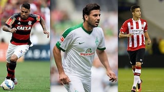 ¿Cuántos goles han marcado los delanteros peruanos en el extranjero este año?