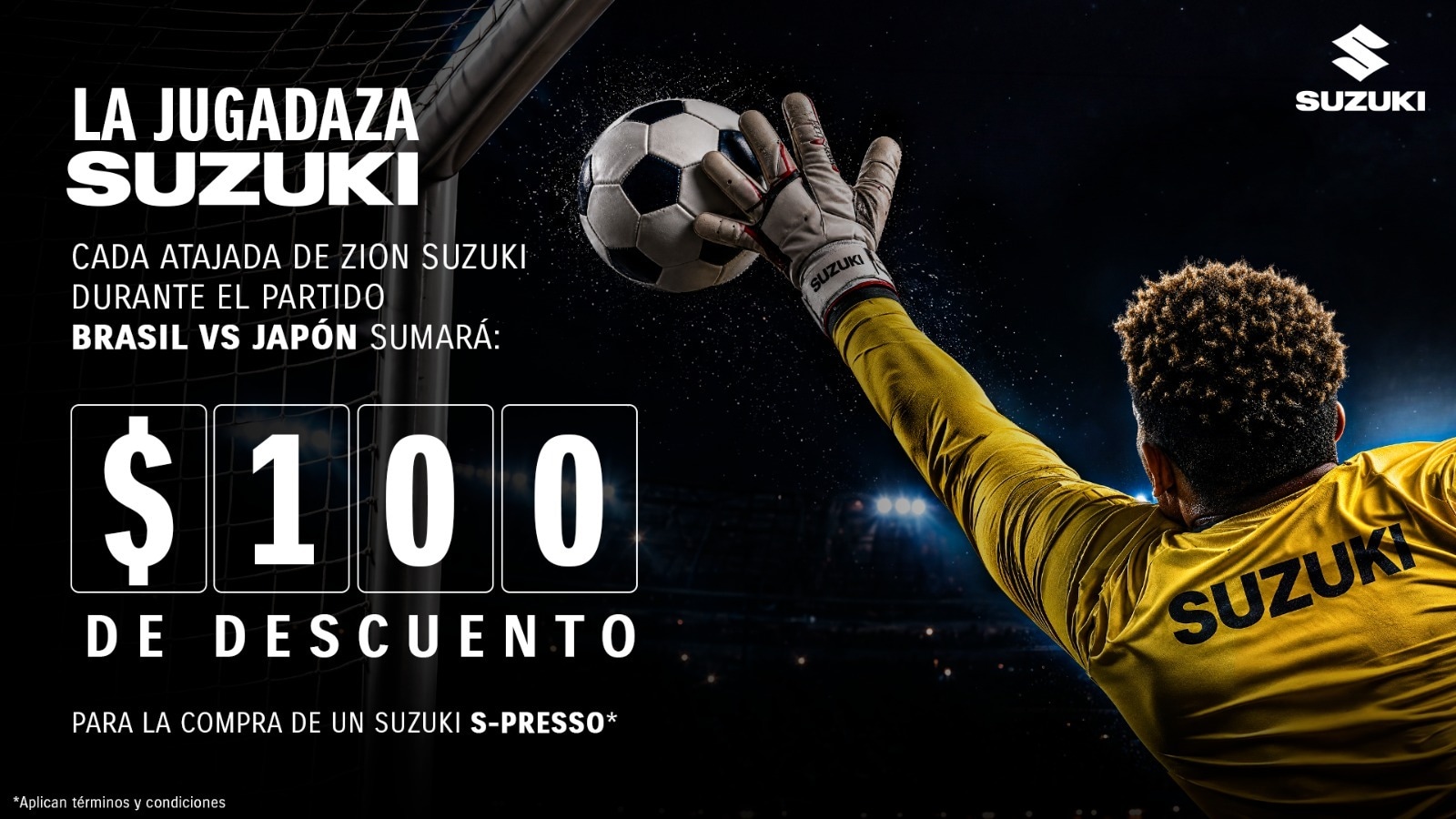 Suzuki Perú ofrece descuentos por cada atajada del arquero japonés Zion Suzuki ante Brasil