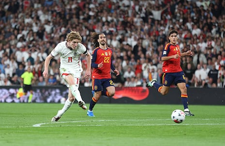 España derrotó 3-2 a Inglaterra: video, goles y resumen del partido por la Nations league