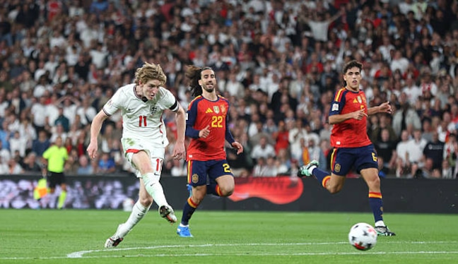 España vs. Inglaterra se enfrentaron por la UEFA Nations League. (Foto: Getty Images)