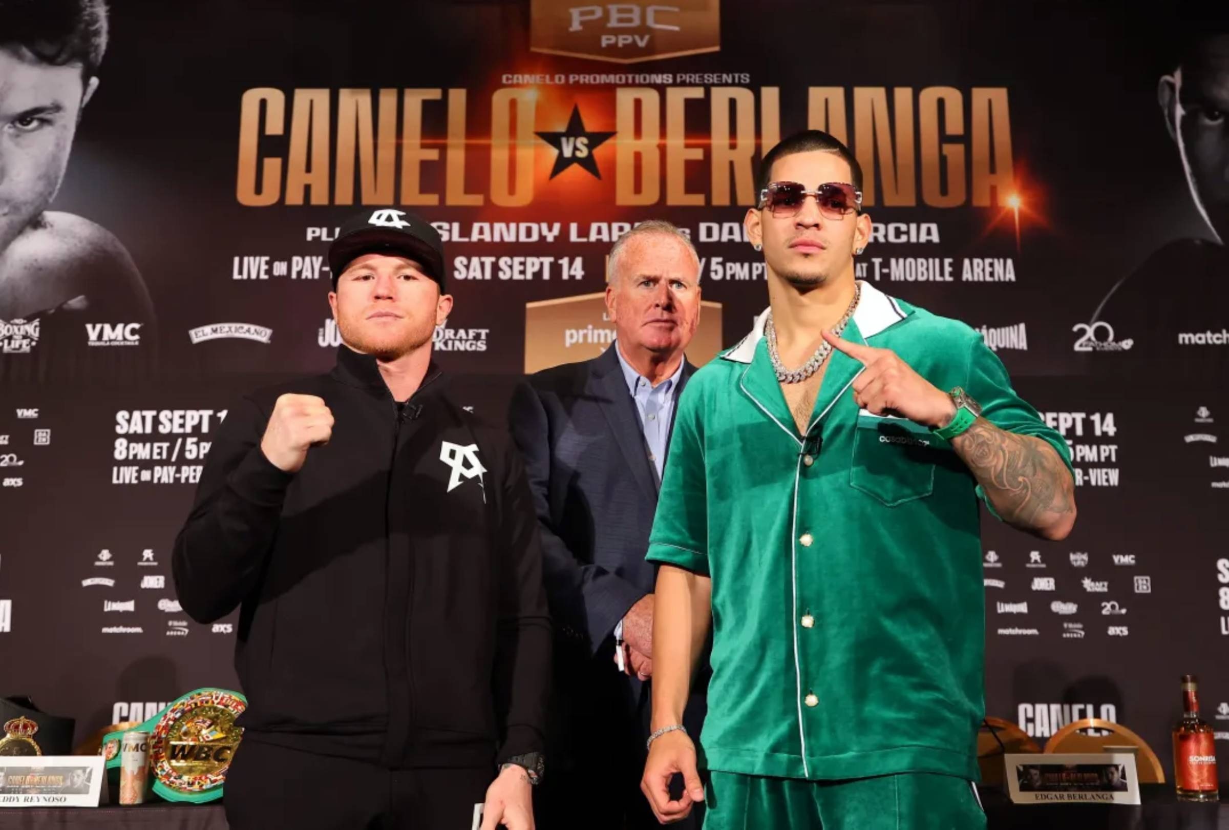 These are the results of the fight between Canelo Alvarez and Edgar Berlanga and the rest of the fights on the card of the event this Saturday, September 14 in Las Vegas. (Photo: AFP)