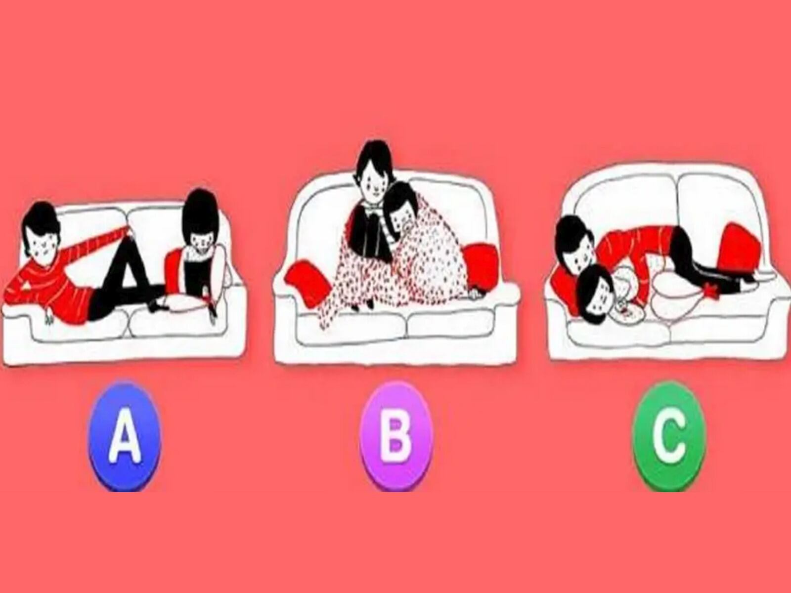 TEST VISUAL | Esta imagen te muestra a tres parejas. Selecciona una. (Foto: namastest.net)