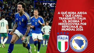 ¿A qué hora juega y qué canal transmite Italia vs. Bosnia y Herzegovina EN VIVO hoy por repechaje al Mundial 2026? Horarios y canales TV
