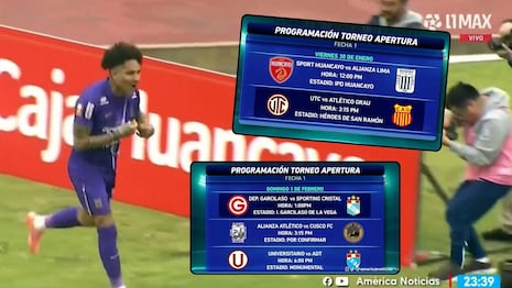 Liga 1: programación oficial y fixture de la Fecha 1 del Apertura 2026