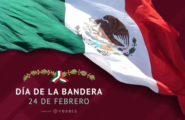 Imágenes por el día de la Bandera mexicana que se realizará este sábado 24 de febrero. (Foto: Internet).