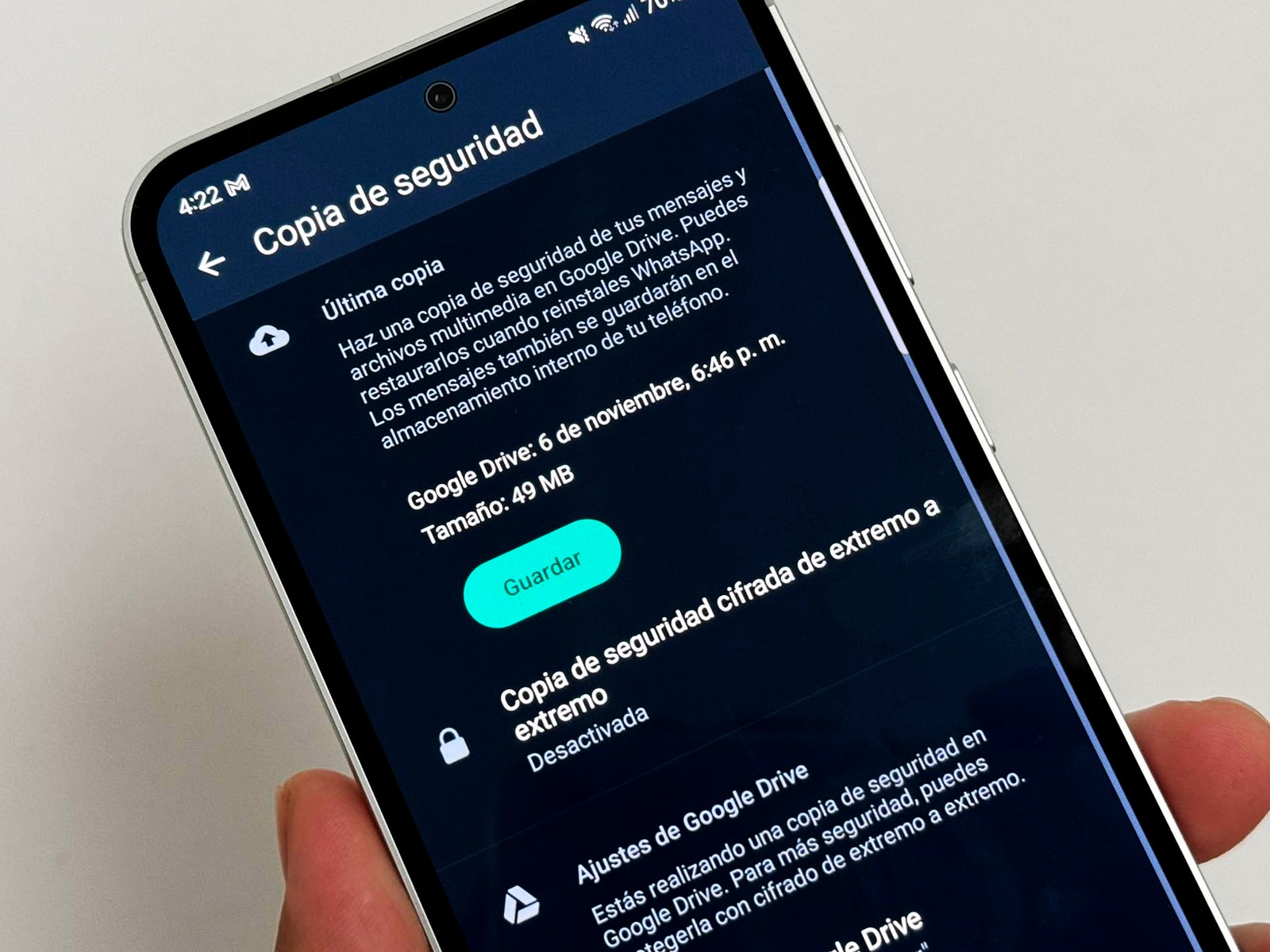 WHASTAPP | Apunta la contraseña a crear porque la app no te ayudará a recuperarla. (Foto: Depor)