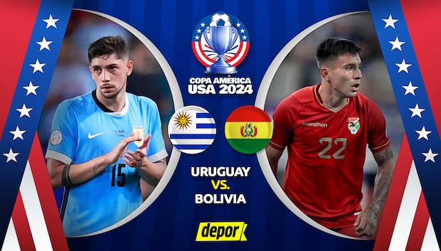 Uruguay y Bolivia juegan por la fecha 2 de la Copa América 2024. (Diseño: Depor)