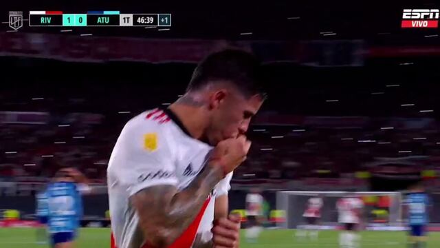 Enzo Fernández sigue en racha: hizo nuevo gol para el 1-0 de River vs. Tucumán [VIDEO]
