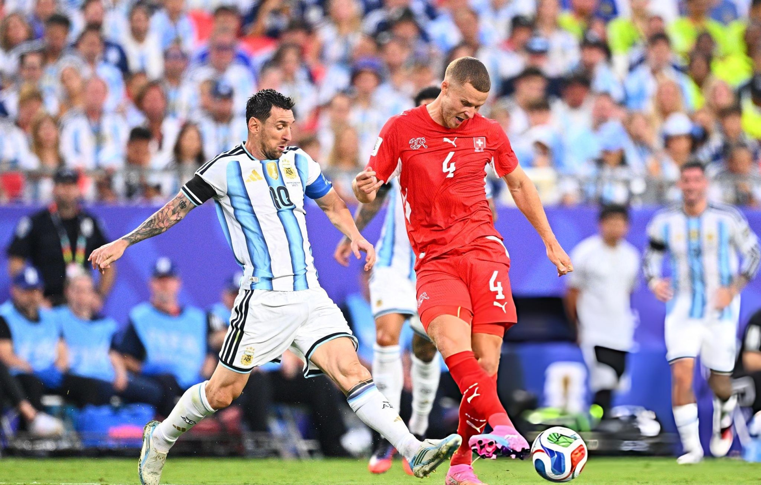 Argentina vs. Suiza se enfrentan por los cuartos de final del Mundial 2026. (Foto: Getty Images)