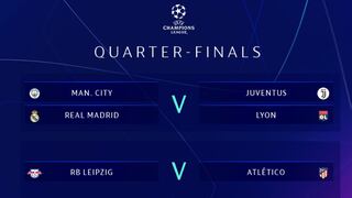 Champions League 2020: así quedaron las llaves de cuartos de final tras sorteo en Nyon... ¿Real Madrid vs. Juventus?