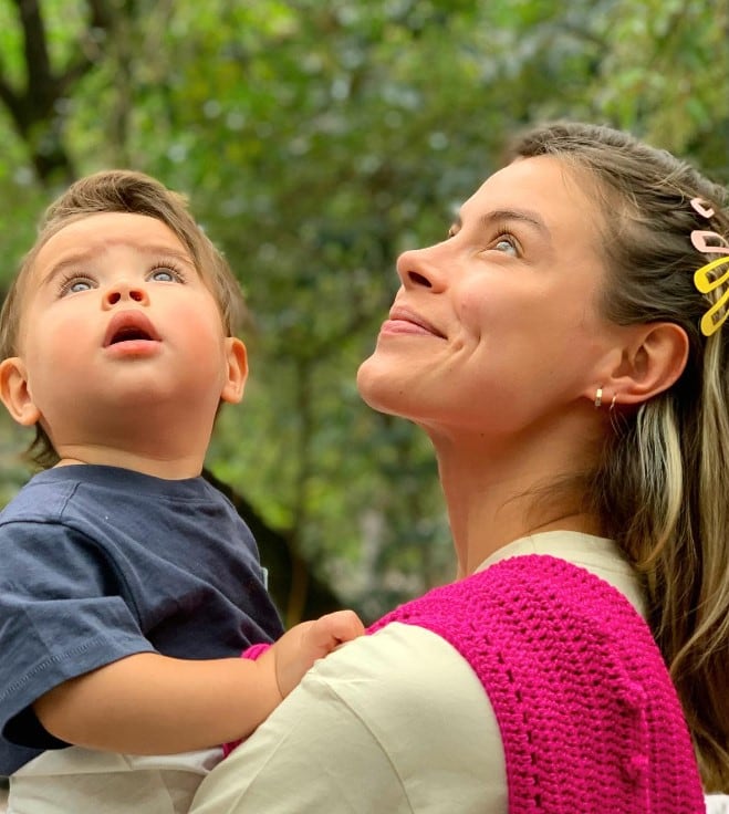 Natalia Valenzuela junto a su hijo Gael (Foto: Natalia Valenzuela/Instagram)