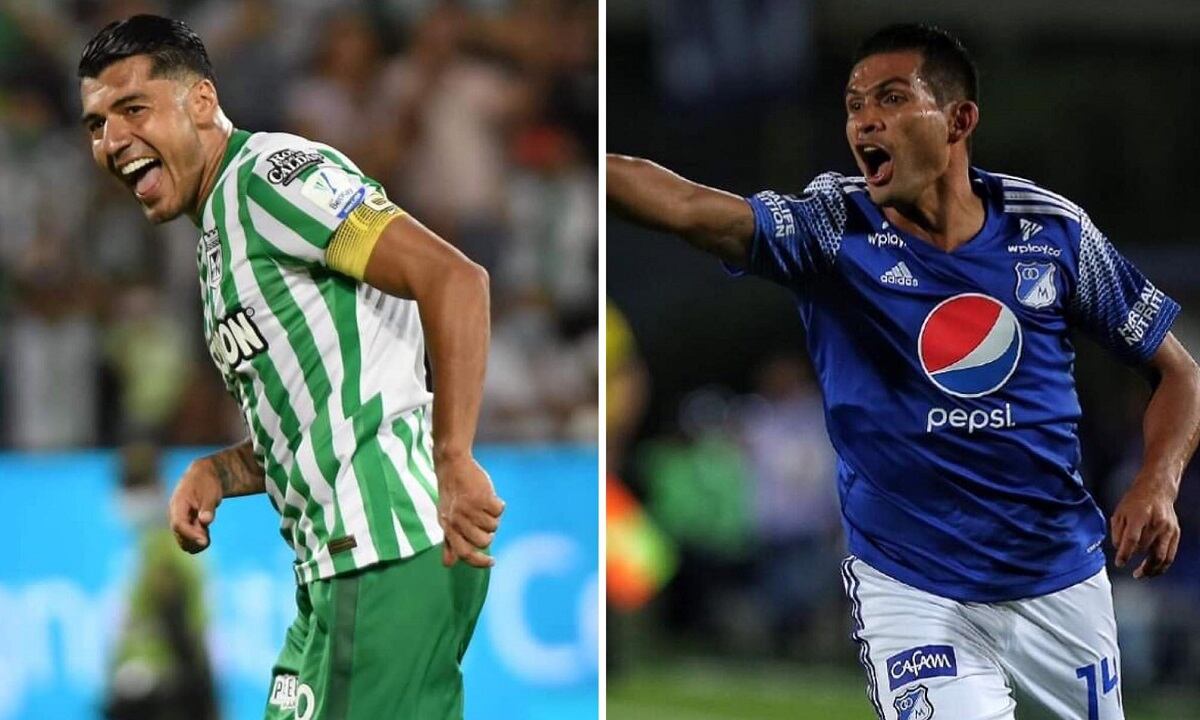 Millonarios se enfrenta al Atlético Nacional por la Liga BetPlay de Colombia. (Foto: Win/Composición)