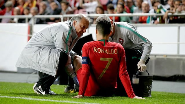 'Pinchazo': el preciso momento de la lesión de Cristiano Ronaldo con Portugal ante Serbia [VIDEO]