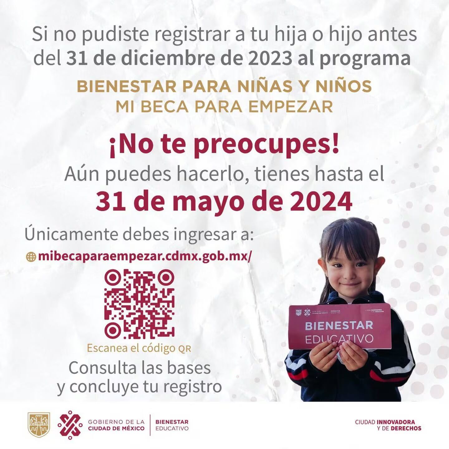 Mi Beca para Empezar 2024: fecha límite de registro. (Foto: Gobierno de México)