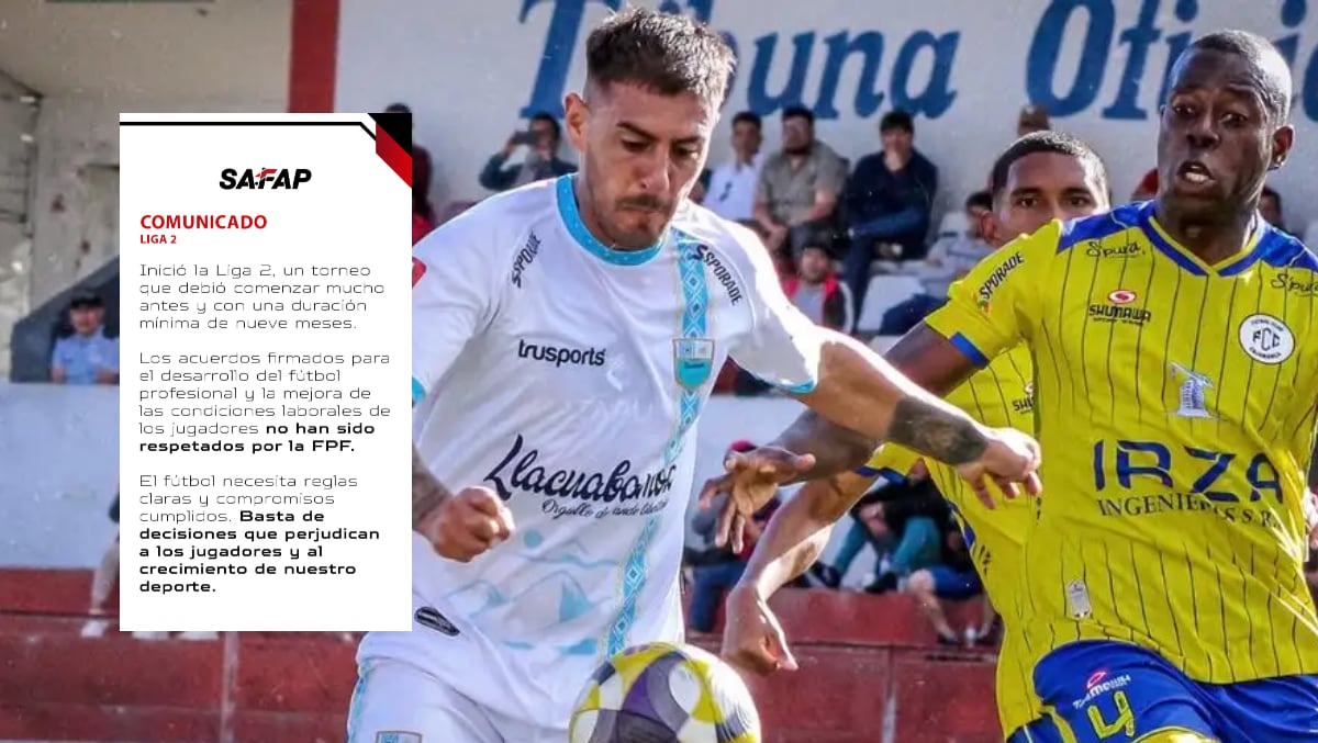 Safap mostró preocupación por incumplimientos sobre el desarrollo de la Liga 2. (Foto: Difusión)
