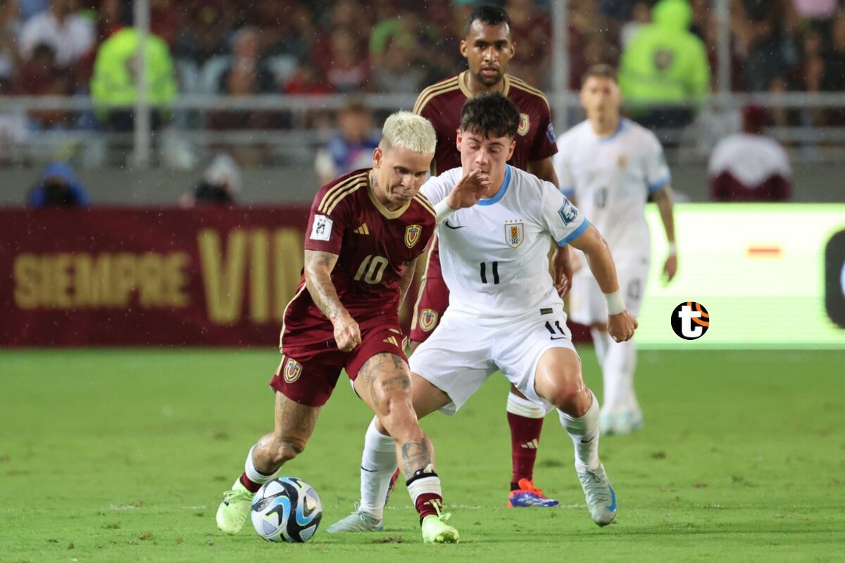 Venezuela y Uruguay empatan 0-0 en Maturín. Foto: AFP