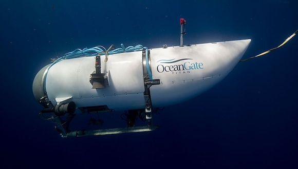 El submarino Titán durante es buscado en una carrera contra el tiempo (Foto: OceanGate Expeditions)