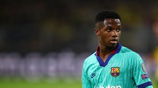 Con el debut de Ansu Fati: Barcelona igualó con Borussia Dortmund por la Champions League