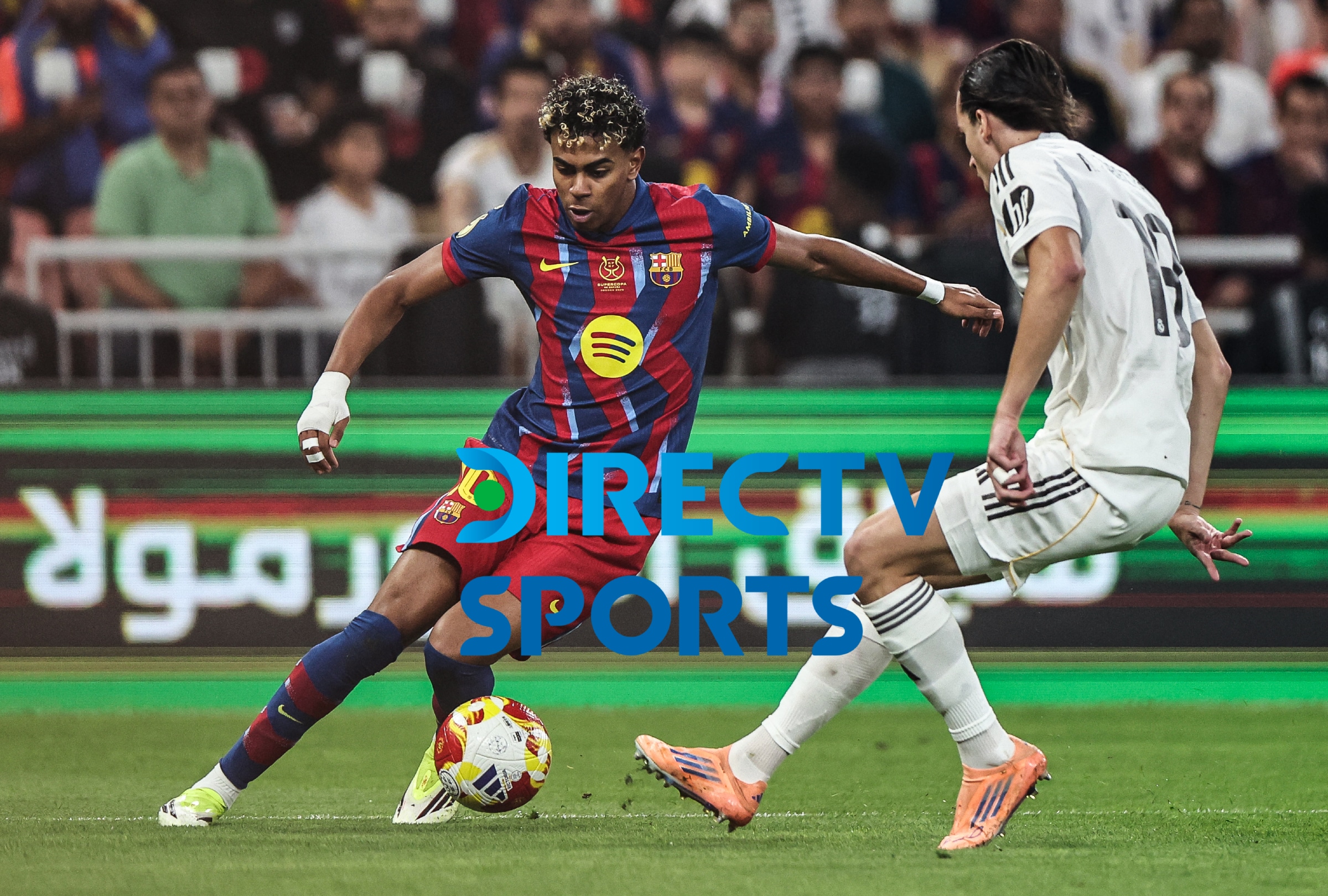 BARCELONA, CATALUÑA (ESPAÑA). Cobertura oficial de DIRECTV Sports HD EN VIVO EN DIRECTO para ver el clásico Real Madrid vs. FC Barcelona este domingo 10 de mayo por la Jornada 35 de LaLiga EA Sports 2025-26 desde el estadio Spotify Camp Nou de Barcelona, España FOTO DE FADEL SENNA PARA AFP