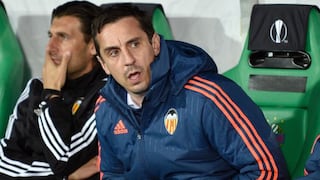 Valencia destituye a su entrenador Gary Neville por los malos resultados