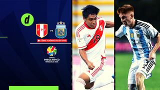 Perú vs. Argentina: fecha, hora y canales de TV para ver Preolímpico Sub-23