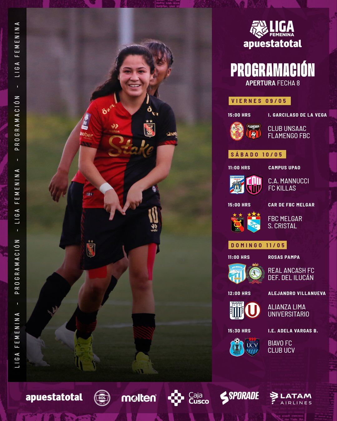 Programación completa de la fecha 8 de la Liga Femenina.