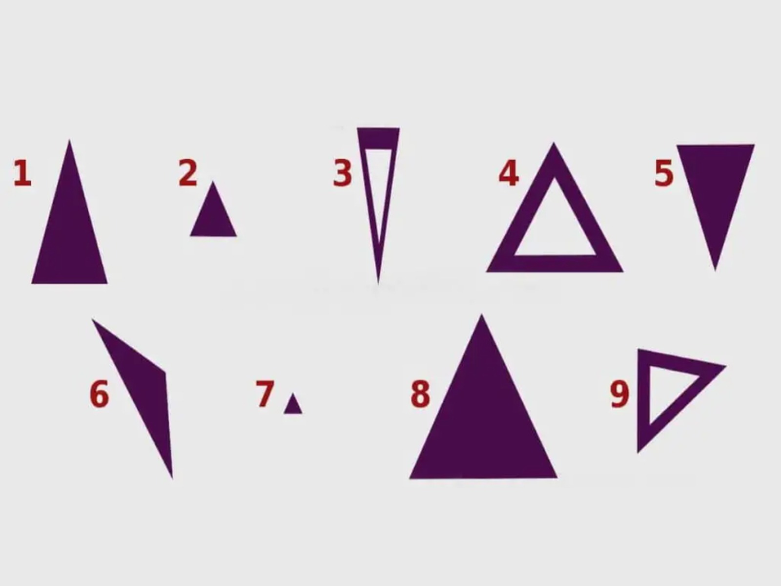 TEST VISUAL | En esta imagen se aprecian bastantes triángulos. Tienes que escoger uno. (Foto: namastest.net)