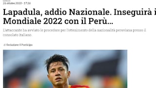 “Lapadula, deseo concedido”: así reaccionó la prensa italiana a la convocatoria del ítalo-peruano a la Selección Peruana [FOTOS]
